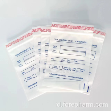 Kantong pil plastik medis